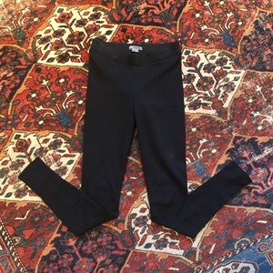 VINCE Classic Pull-On Stretch Black Leggings • XS